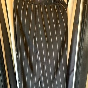 Palazzo pants pinstripe pattern